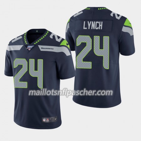 Maillot Seattle Seahawks Marshawn Lynch 24 Nike Bleu 100th - Homme